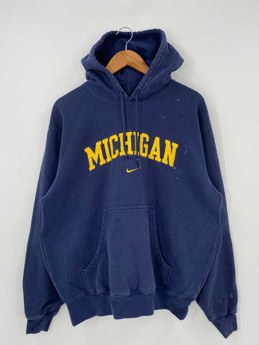 00' NIKE MICHIGAN Made in USA Size XXL Vintage Hoodie Sweat-Shirt / K3734