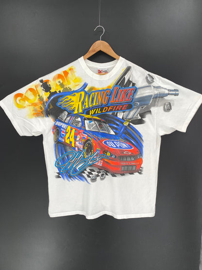 2002 NASCAR DUPONT Size XL Vintage Racing T-shirt / 9453
