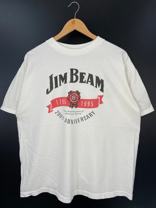 1995' JIM BEAN Made in USA Size XL Vintage T-Shirts / K2601