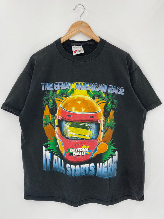 1999 NASCAR WINSTON CUP Made in USA Size XL Vintage Racing T-Shirt / 5651