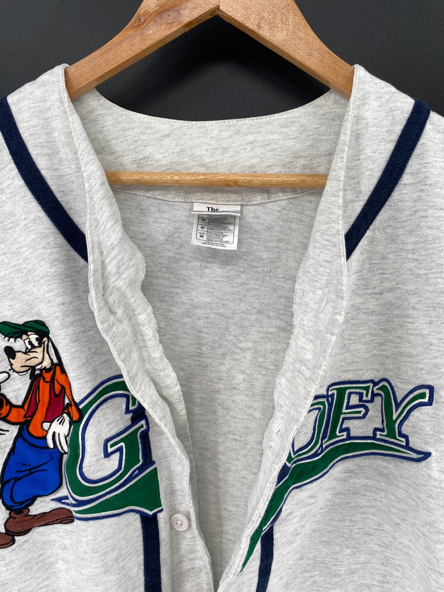 00' DISNEY GOOFY Size M Vintage Baseball-Shirt  / 8637