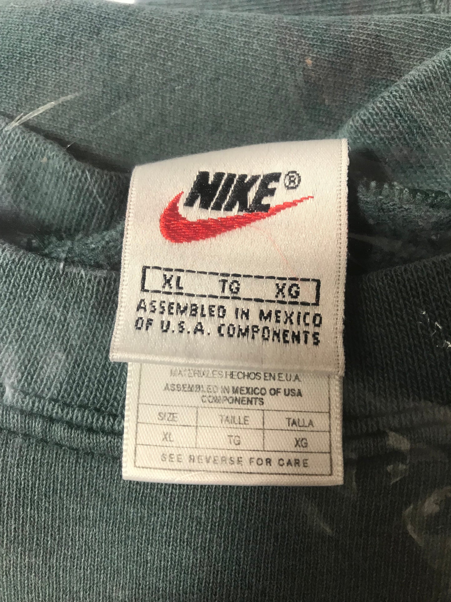 90’s NIKE Mini Swoosh Size XL Vintage Sweat-shirt / 9246
