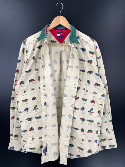 90's TOMMY HILFIGER Size L Vintage Botton-down Shirts/ A4772