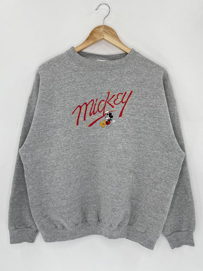 90's Disney Mickey Made in USA Size L Vintage Sweat-Shirt / K4859