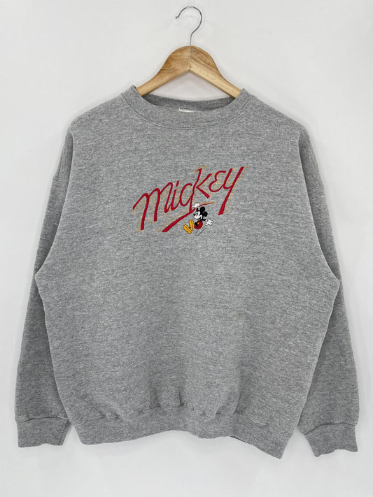 90's Disney Mickey Made in USA Size L Vintage Sweat-Shirt / K4859