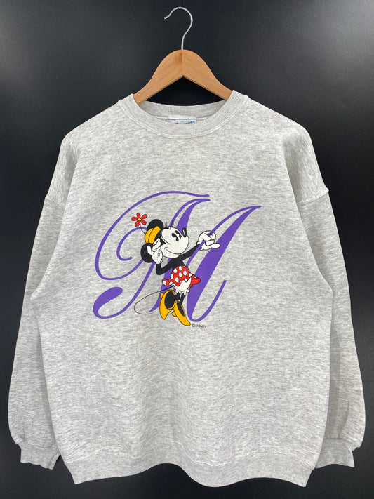 .90's DISNEY MINNIE Made in USA Size XL Vintage Sweat-shirt / A6249