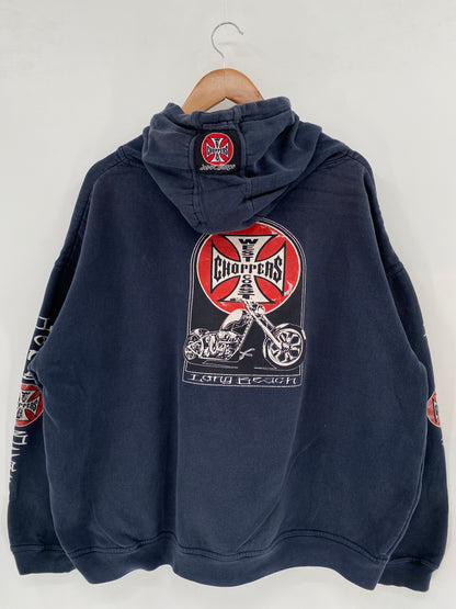 Vintage WEST COAST CHOPPERS  Size No tag (Approx.XL) Hoodie Sweat-Shirt  / K1709