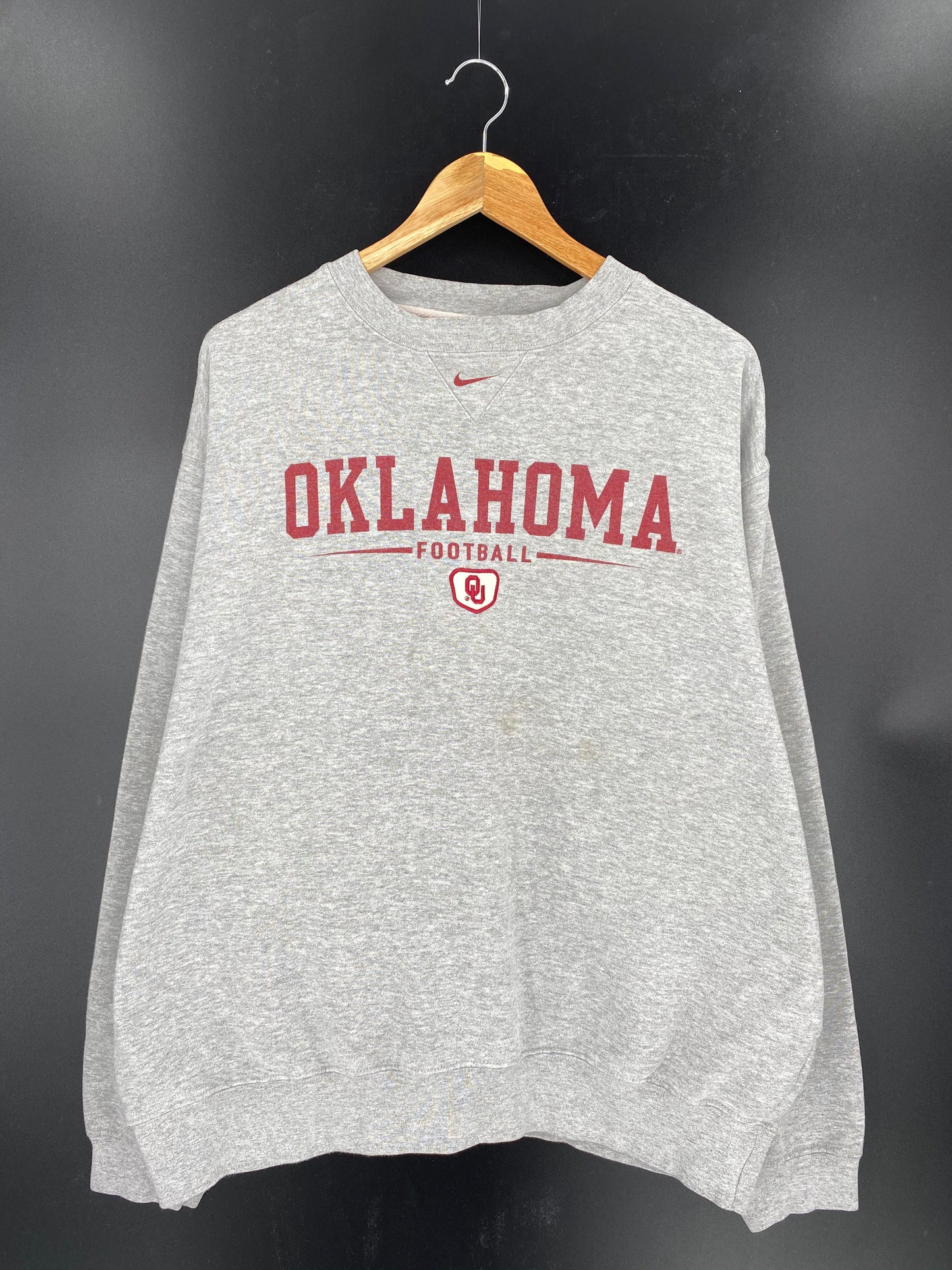 90’s NIKE OKLAHOMA FOOTBALL Size XL Vintage Sweat-shirt / 7916