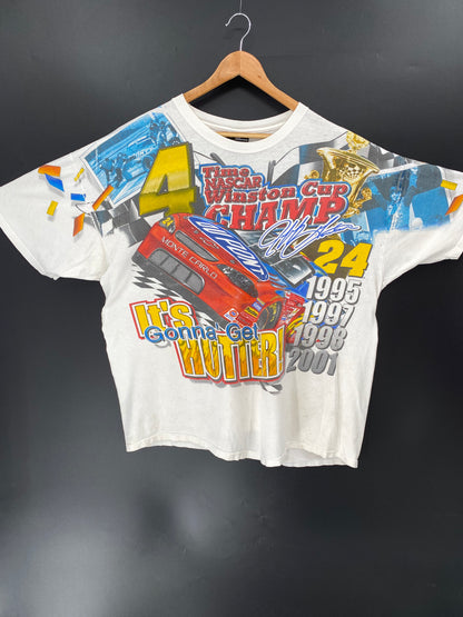 2002 DU PONT x JEFF GORDON  Size XL Vintage NASCAR Racing T-Shirt / k656