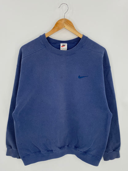 90’s NIKE Mini Swoosh Made in USA Size M Vintage Sweat-shirt / 6863