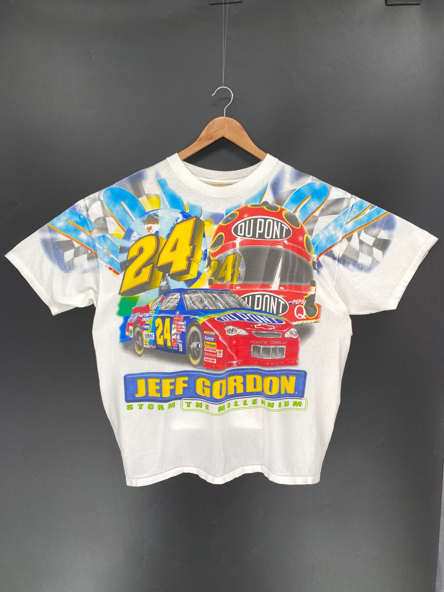 2000 NASCAR DU PONT JEFF GORDON  Size XL Vintage Racing T-shirt / 9405