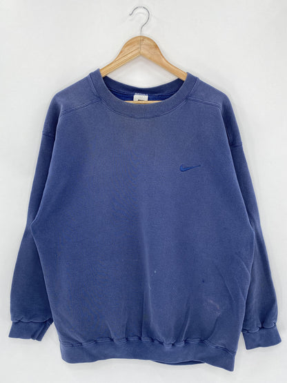90’s NIKE MINI SWOOSH Made in USA Size L Vintage Sweat-Shirt / A6164