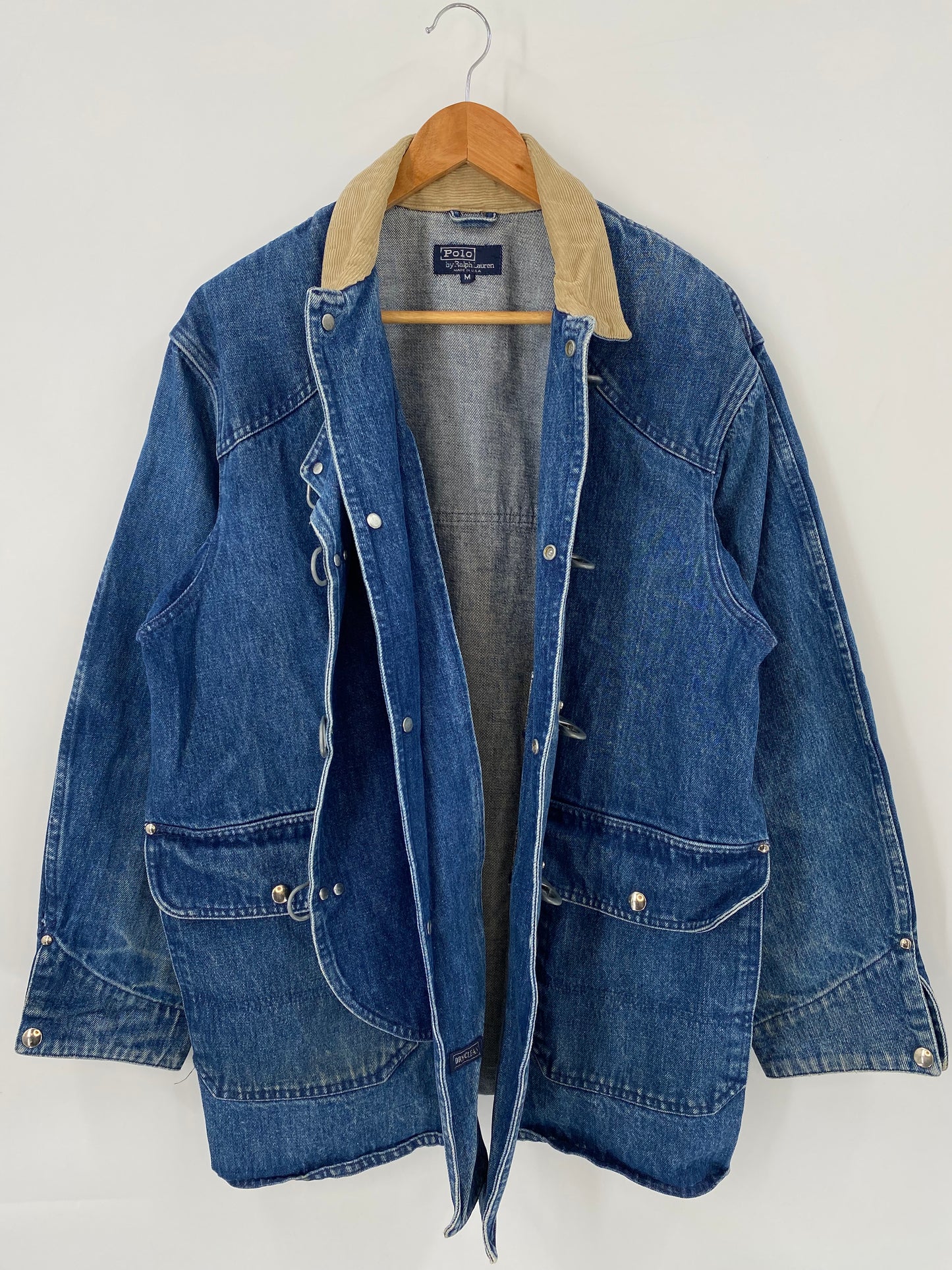 90's RALPH LAUREN Made in USA Size M Vintage Denim Jacket  / K4111