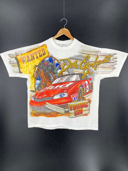 1999 BUDWEISER x NASCAR Made in USA Size L Vintage T-shirt / 8227
