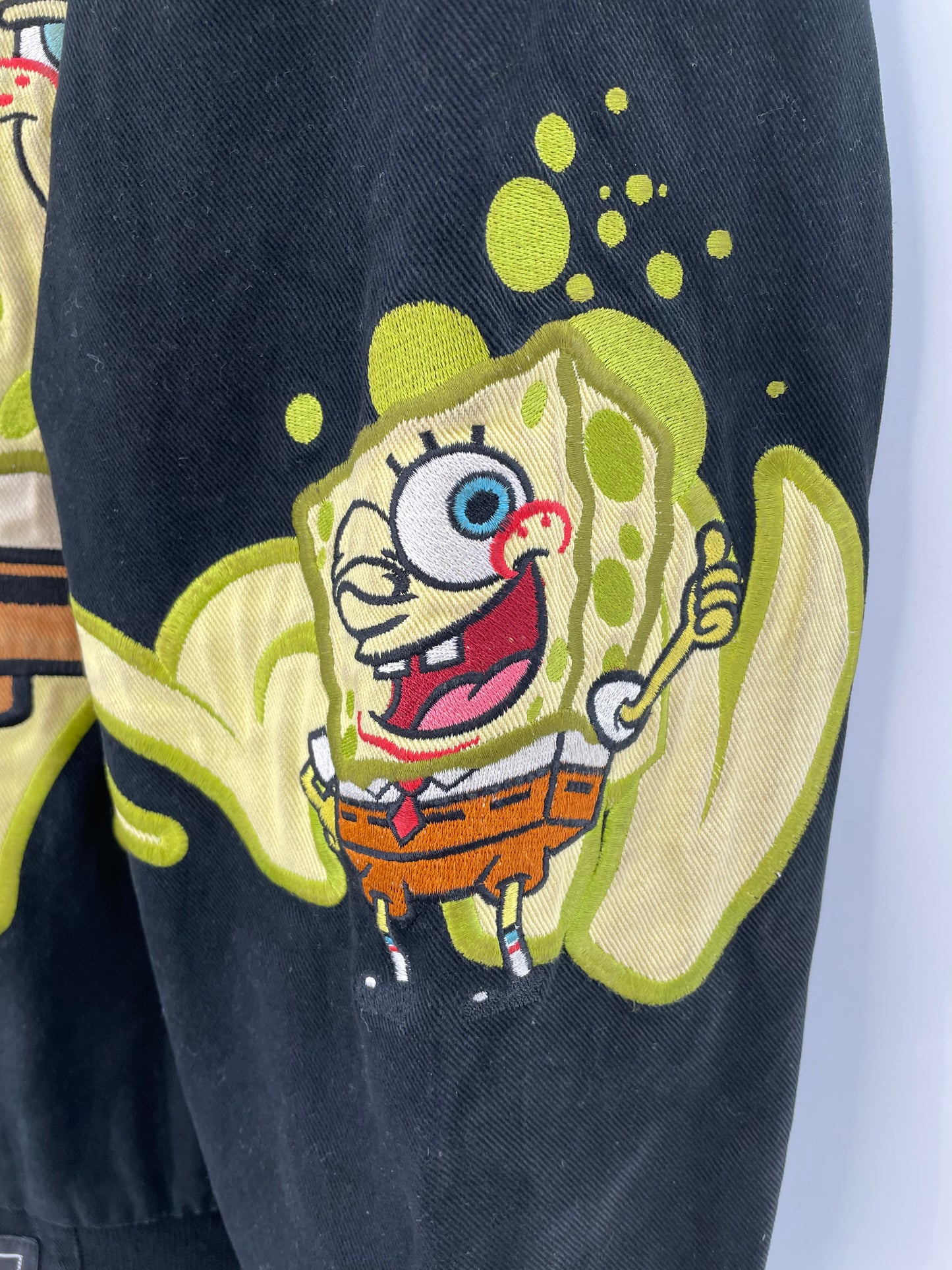 Vintage SPONGEBOB  SQUAREPANTS Size XL Racing Jacket / k2370