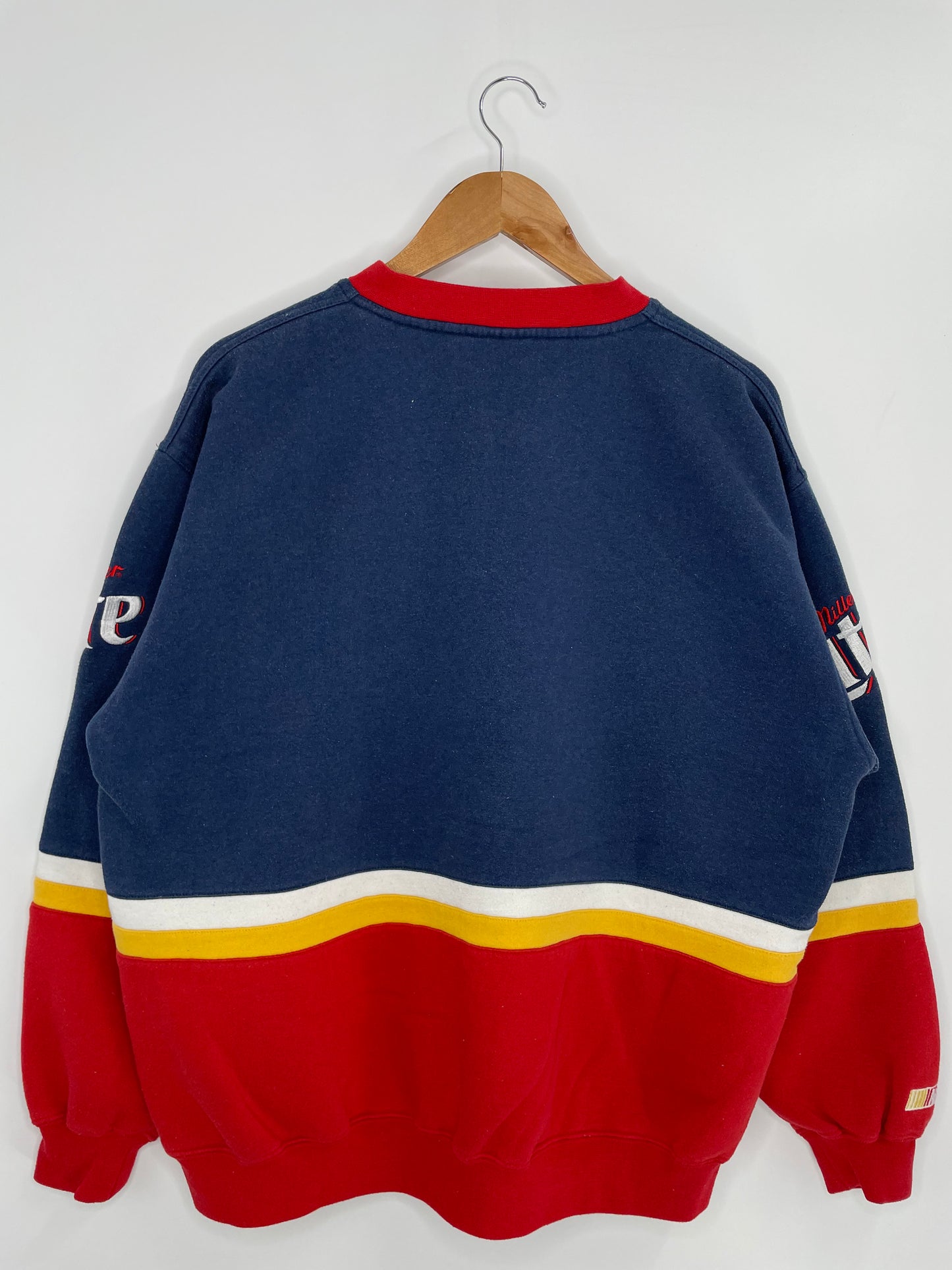 90’s MILLER LITE RUSTY WALLACE Size L Vintage Racing Sweat-shirt / k437