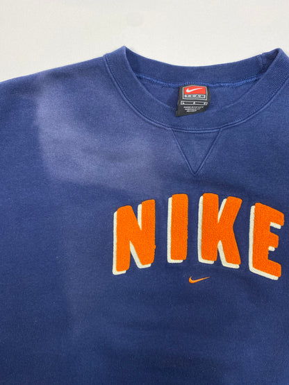 90’s NIKE Front Logo Faded Vintage Sweat-Shirt / 4910