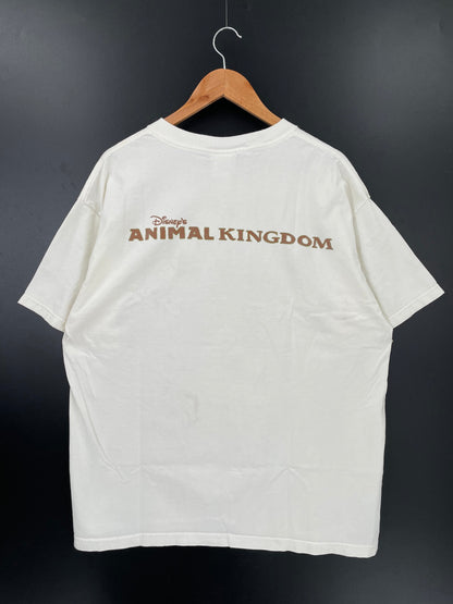 1998 DISNEY MICKEY ANIMAL KINGDOM Made in USA Size XL Vintage T-Shirt / A3624