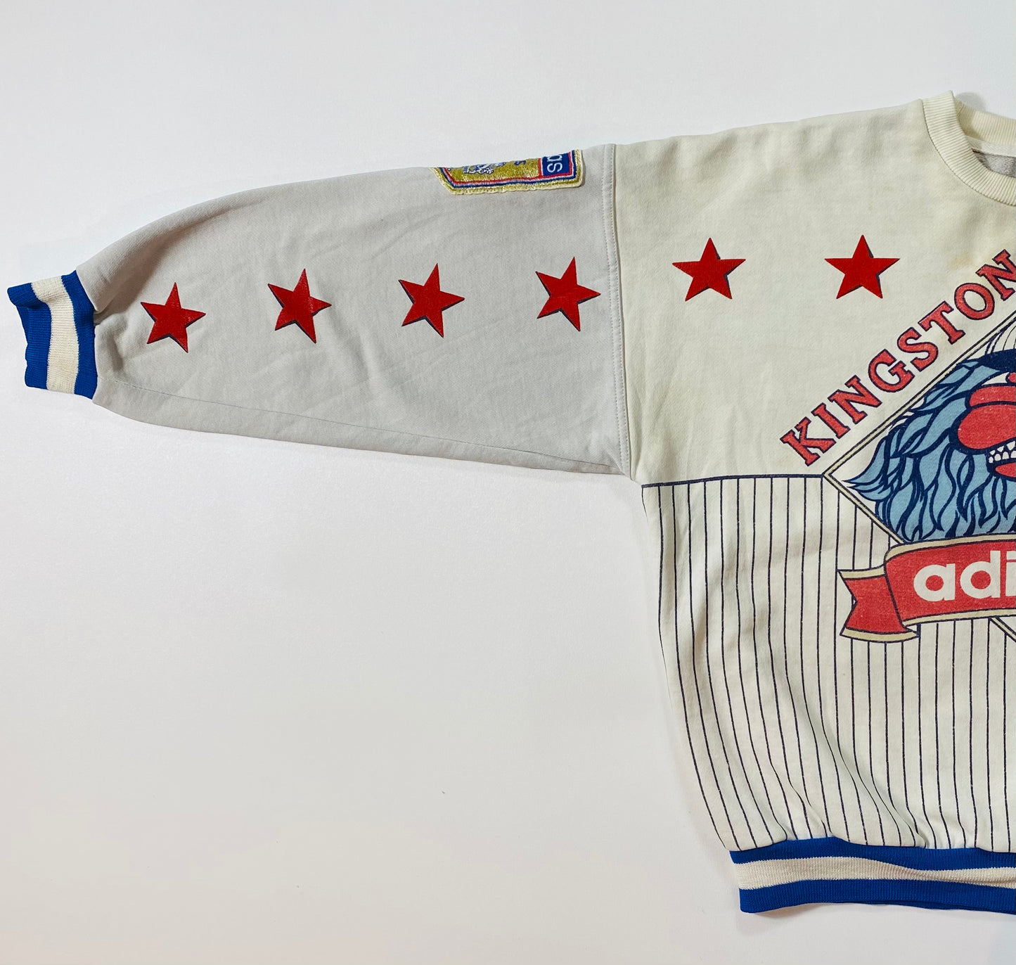 90's ADIDAS KINGSTON LIONS Size No Tag (Approx. M) Vintage Sweat-shirt / 6619
