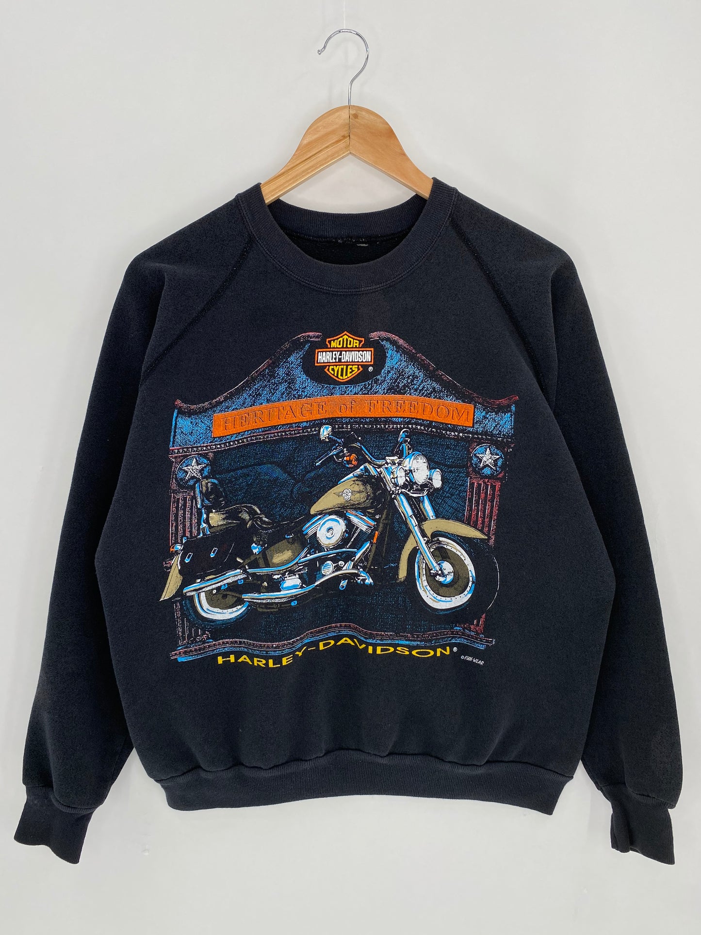 80's HARLEY DAVIDSON Size Approx. L Vintage Sweat-shirt / 6145