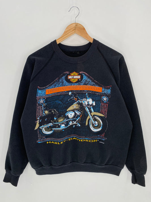 80's HARLEY DAVIDSON Size Approx. L Vintage Sweat-shirt / 6145