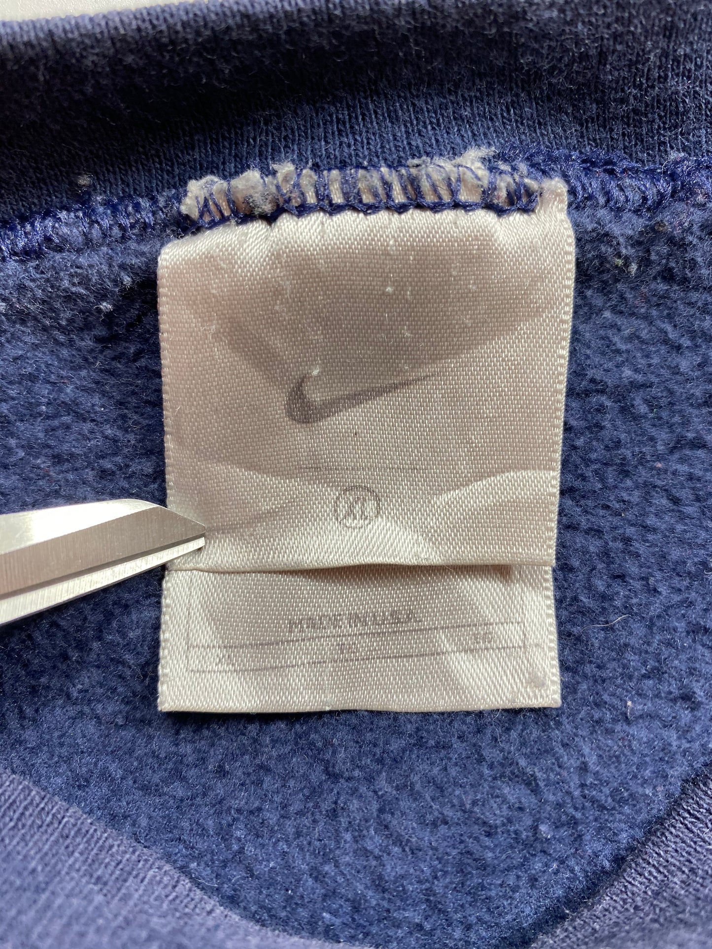 90’s NIKE Mini Swoosh Made in USA Size XL Vintage Sweat-shirt / 6894