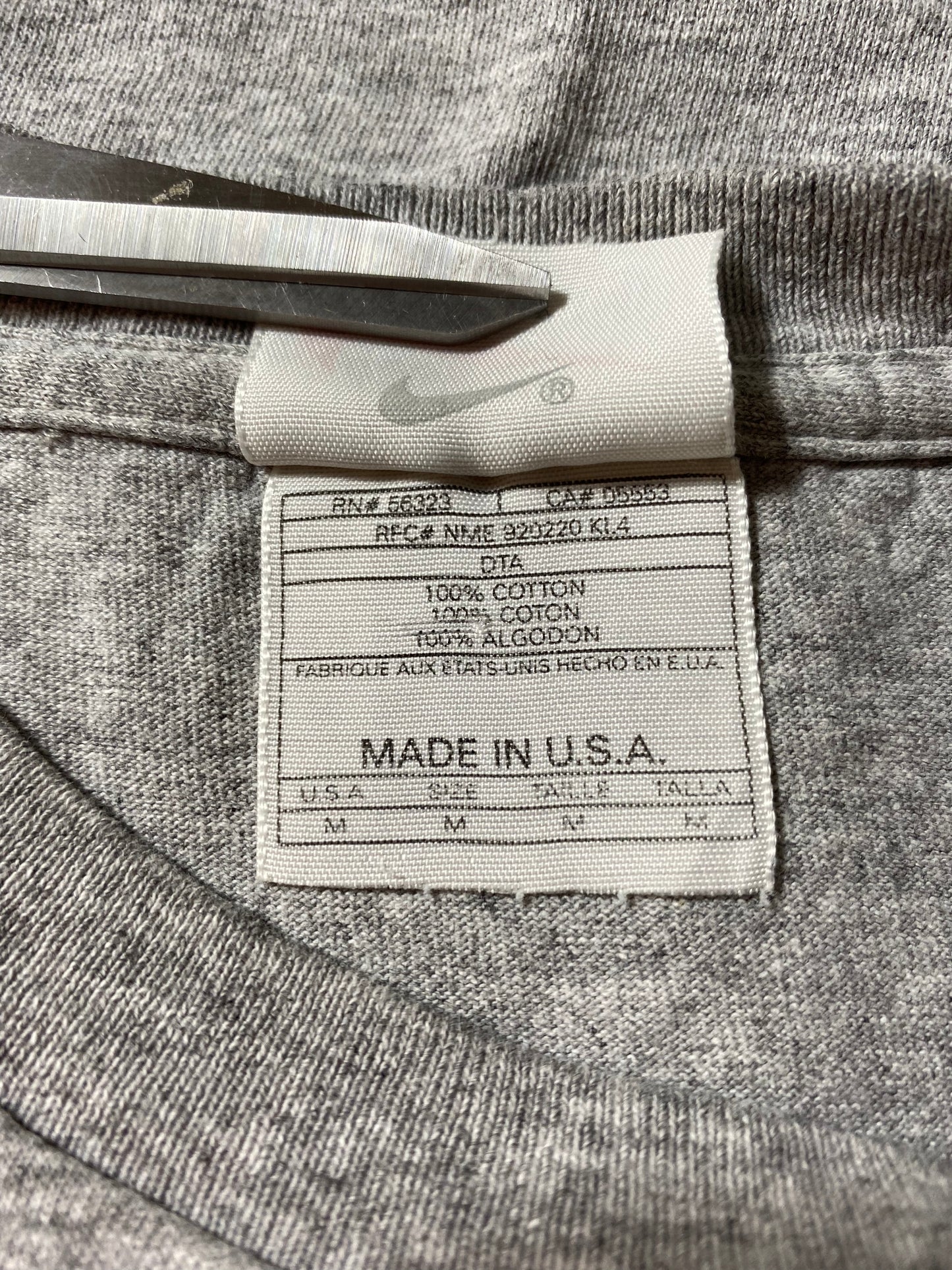 90's NIKE MINI SWOOSH  Made in USA Size M Vintage T-Shirt / k1614