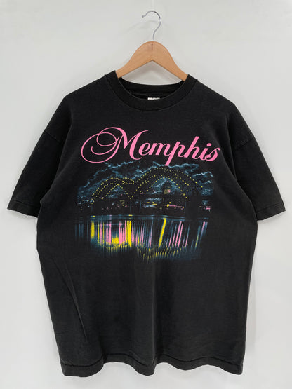 90's MENPHIS Made in USA Size XL Vintage T-Shirts / K2528