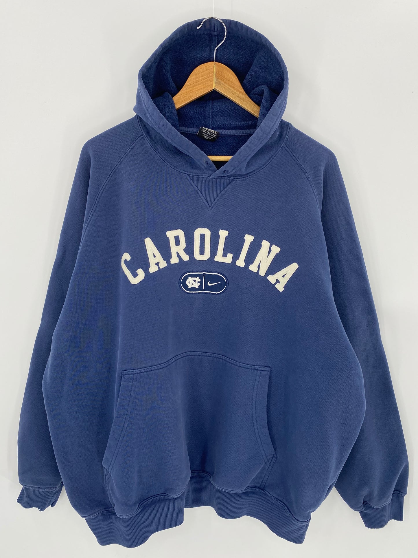 90’s NIKE CAROLINA Size XL Vintage Hoodie Sweat-shirt / 7221