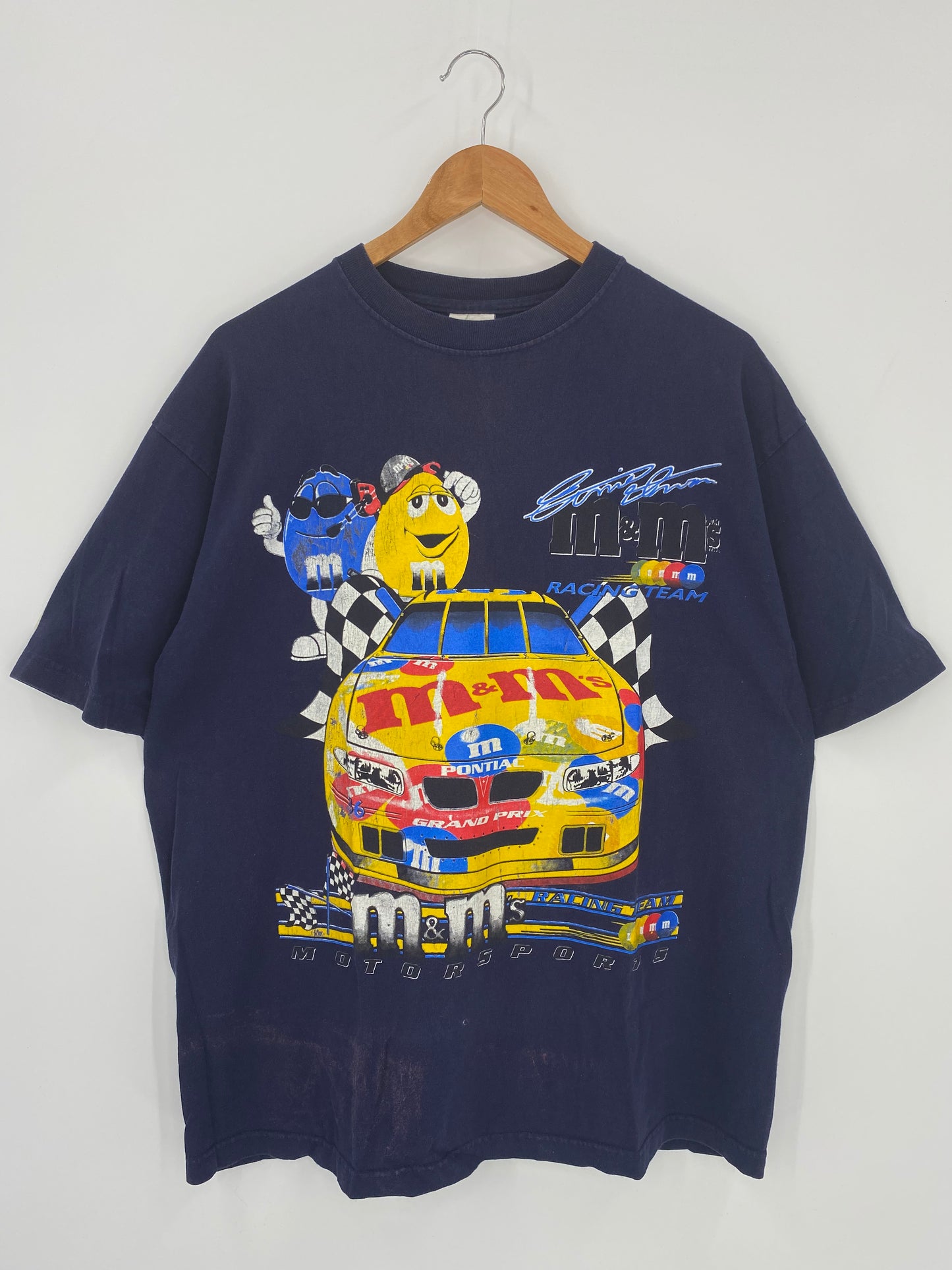 Vintage M&M'S RACING TEAM Size XL VintageT-Shirt /K368
