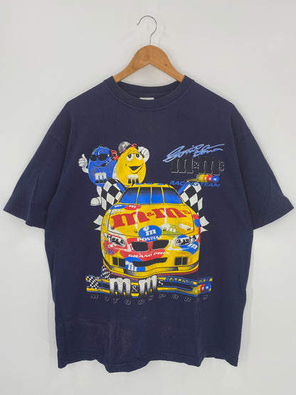 Vintage M&M'S RACING TEAM Size XL VintageT-Shirt /K368