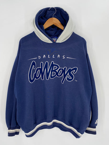 90’s DALLAS COWBOYS Size L Vintage NFL Hoodie Sweat-Shirt / 9426