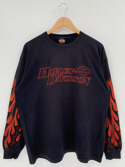 2006' HARLEY DAVIDSON Size XL Vintage Long Sleeve T-Shirts / K2490