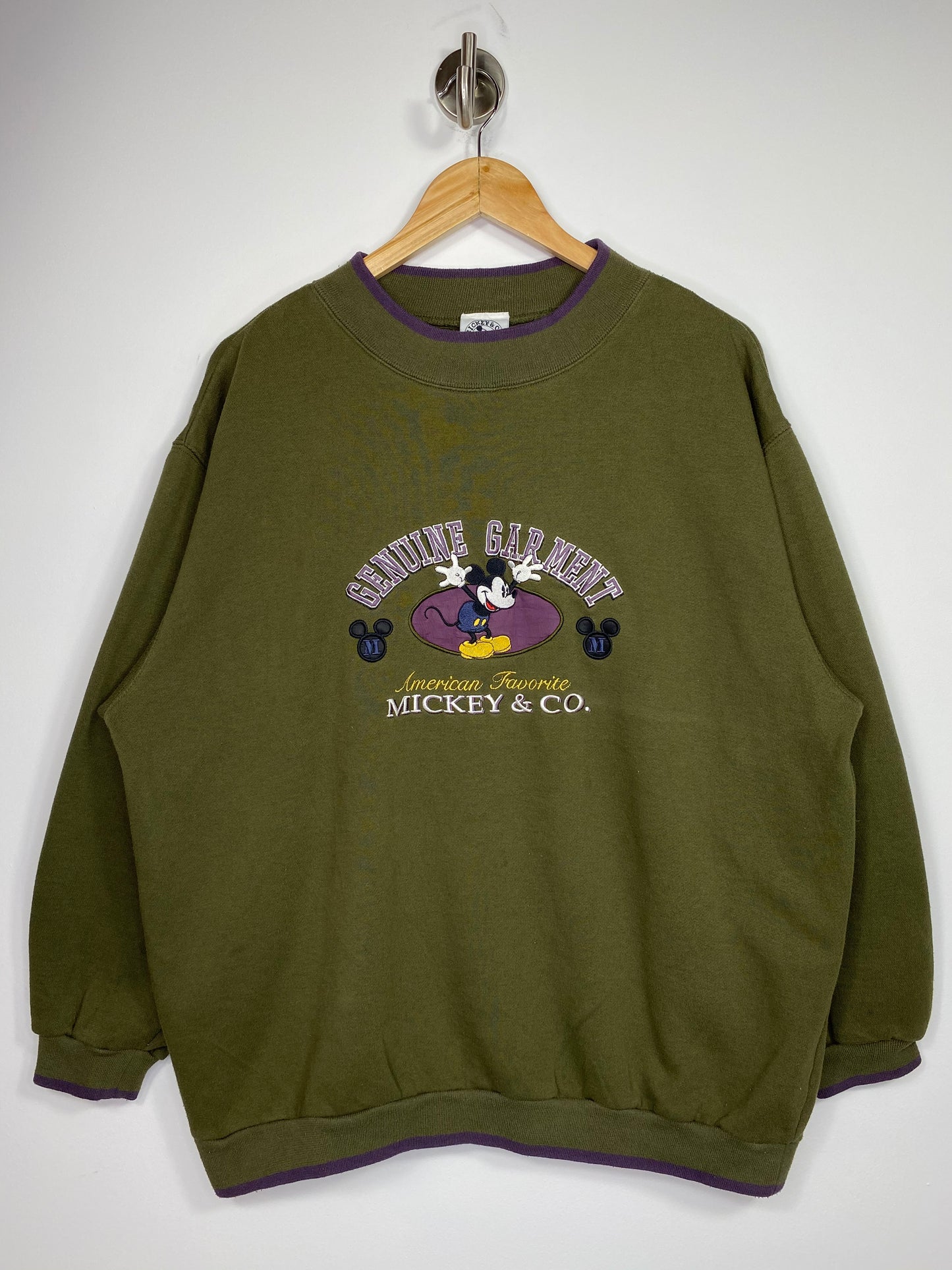 90’s Disney Mickey Genuine Garment Vintage Sweat-Shirt / 4868