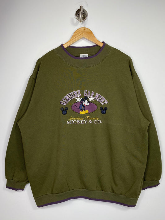 90’s Disney Mickey Genuine Garment Vintage Sweat-Shirt / 4868