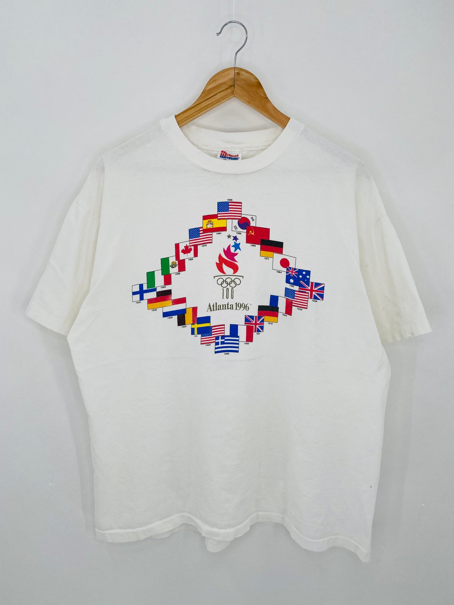 1996 ATLANTA OLYMPIC Made in USA Size XL Vintage T-shirts / 6272