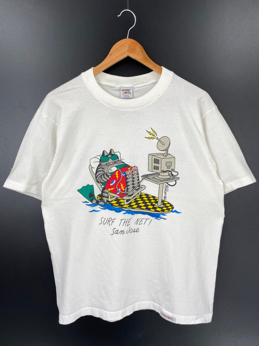 90’s Crazy Shirts KLIBAN CAT Made in USA Size M T-Shirt / A3237