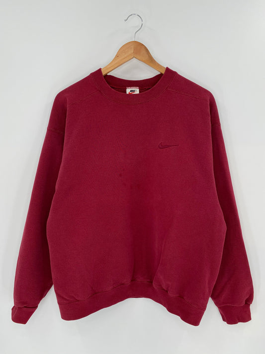 90’s NIKE MINI SWOOSH Made in USA Size M Vintage Sweat-shirt / K9532