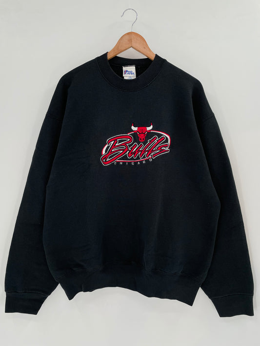 90's CHICAGO BULLS MADE IN USA Size XL Vintage NBA Sweat-Shirts / K2033