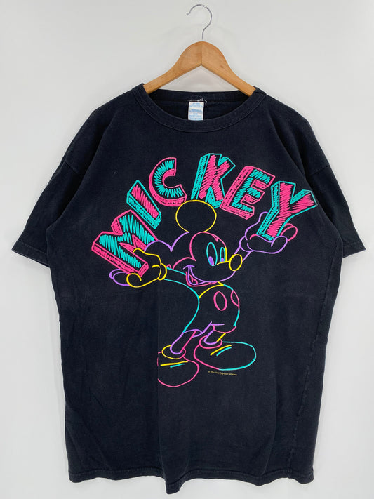 90’s DISNEY MICKEY  Size One Size(Approx.XL) Vintage T-Shirt / K9680