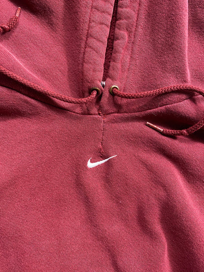 90’s NIKE Center Swoosh Damaged Size XXL Vintage Hoodie Sweat-shirt / 7055