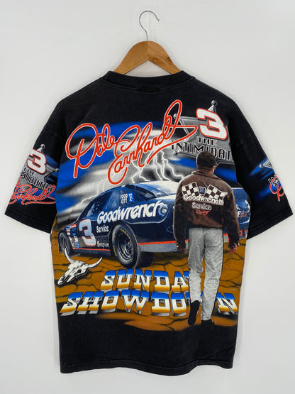 00’ 700 CHARGING HORSES Made in USA Size M Vintage Racing T-shirt / 9400