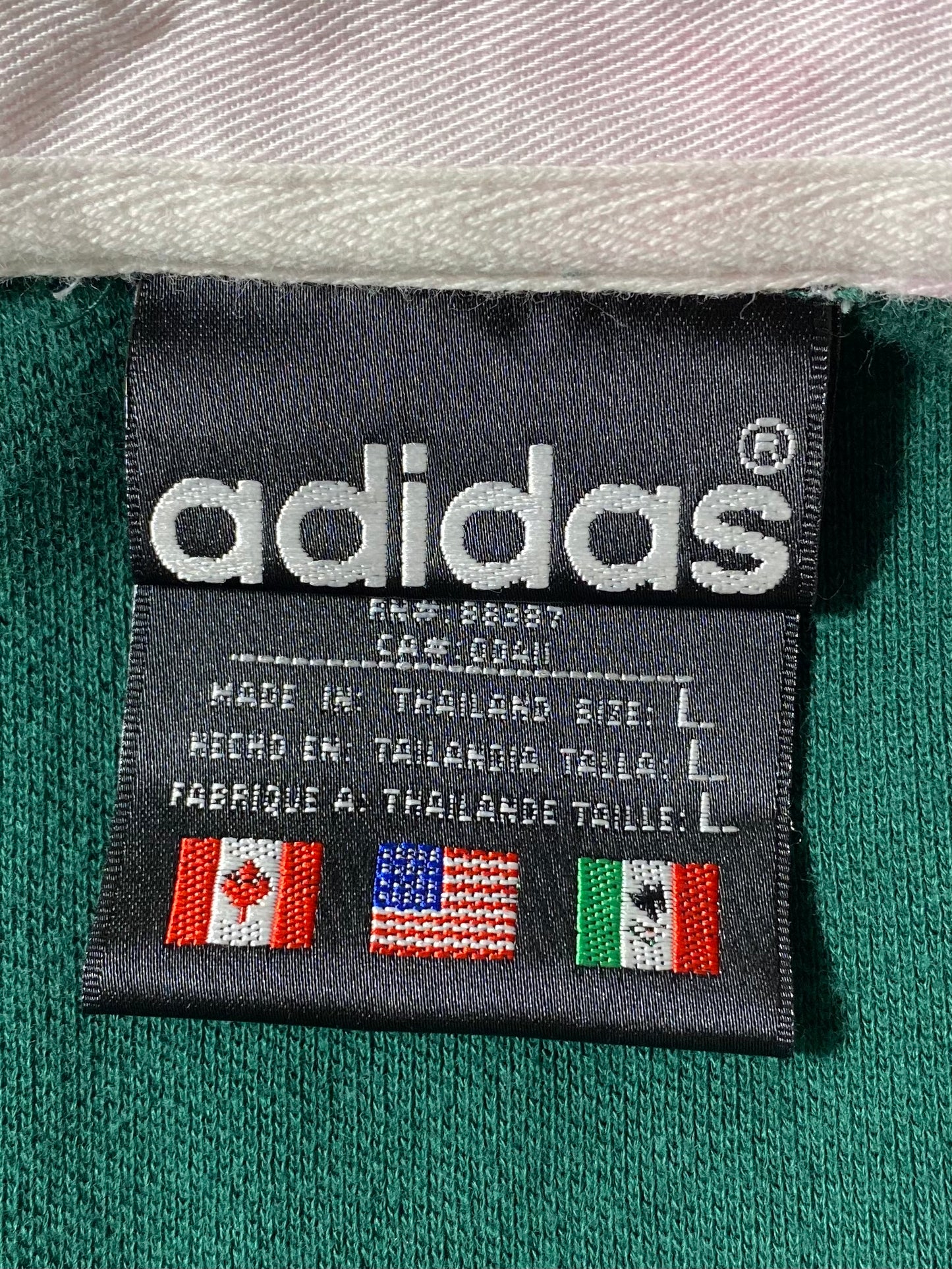90’s ADIDAS Size L Vintage Rugby-Shirt / 8250