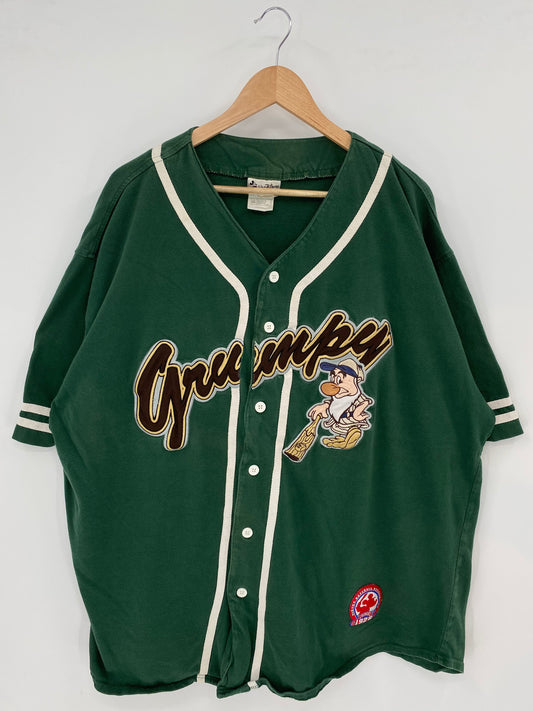 00' DISNEY GRUMPY Size XXL Vintage Baseball-Shirt  / A4627