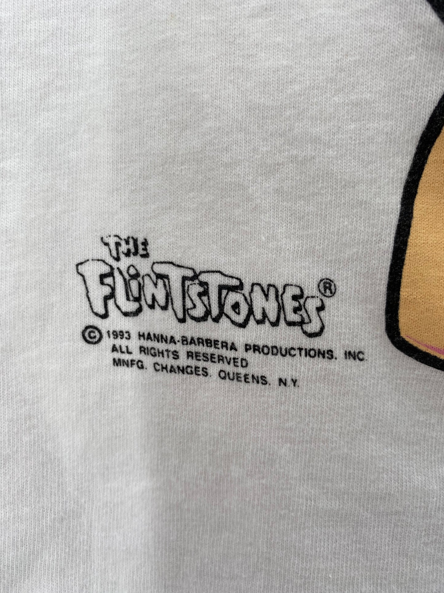 1993 THE FLINTSTONES Made in USA Size XL Vintage T-Shirt / 8567