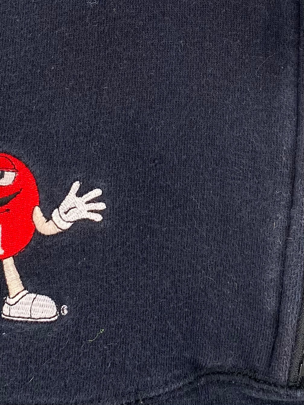 00' M&M’S Size S Vintage Half-zip Racing Sweat-shirt / 7558