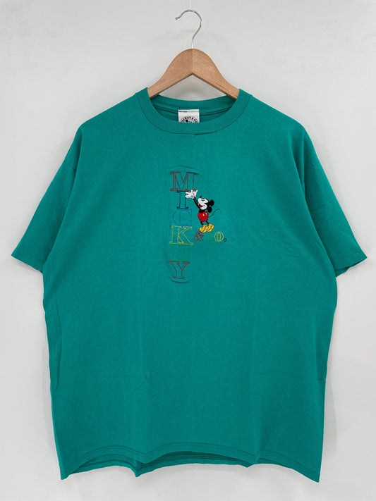 90's DISNEY MICKEY Size No tag (Approx.XL) Vintage T-Shirt / A5105