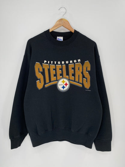 1997 PITTSBURGH STEELERS Made in USA Size L Vintage NFL Sweat-Shirts / 8553