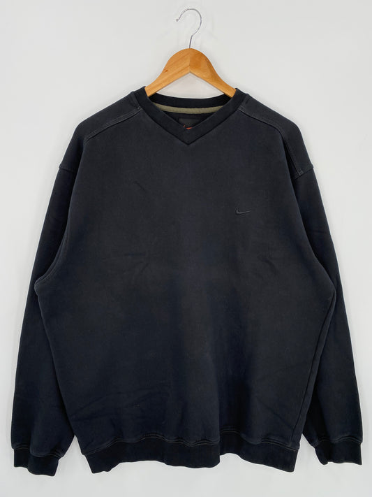 NIKE MINI SWOOSH Size L Vintage Sweat-Shirt / K794