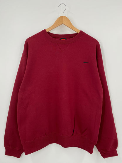 00' NIKE MINI SWOOSH Size M Vintage Sweat-Shirt / A4676